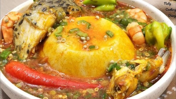 fufu/placali à la sauce gombo - Image 2
