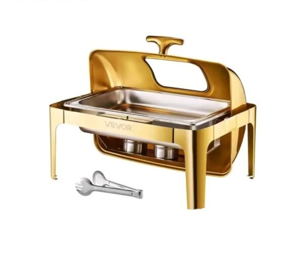 Plat de buffet chauffant rectangle